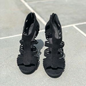 Tory Burch Black Suede Heels